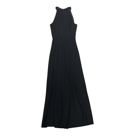 Alex Evenings Vintage 90s Beaded Halter Evening Gown Maxi Sheath Dress Classic - Picture 3 of 9